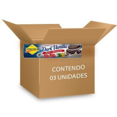 Imagem de Biscoito Recheado Dark Vanilla Zero Lactose, Zero Açúcar Lowçucar cont