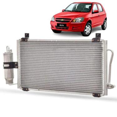 Imagem de Condensador Ar Condicionado Celta 2003 Até 2005 + Filtro - KLASSE AUTO