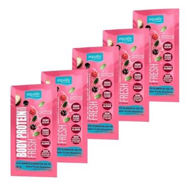 Imagem de Body Protein Kit 05 unidades Sabor Fresh Frutas Brasileiras (Cupuaçu,Jabuticaba e Acerola) de 18g-Equaliv