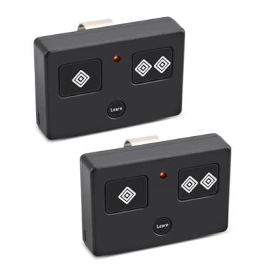 Imagem de Pacote com 2 unidades para transmissor remoto de 3 botões AXP1 AXS1 compatível com sistemas de abertura de controle Ghost, abridor de controle remoto de portão, abridores automáticos de portão
