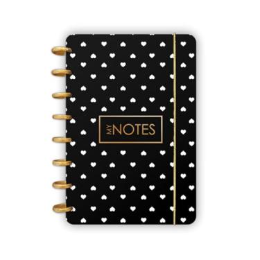 Imagem de Caderno de Disco Flex A5 Coração Preto com 80 folhas abyara graf (tipo caderno inteligente)