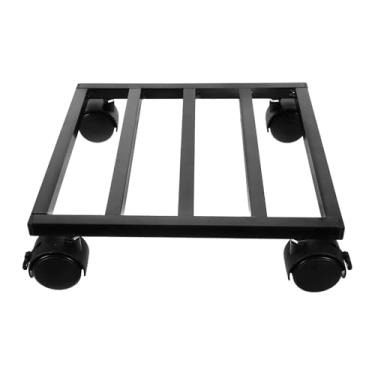 Imagem de Generic Suporte para vasos de flores com rodas, suporte para plantas, fácil movimentação, móvel para plantas, bandeja para jardim, loja, quintal, Preto