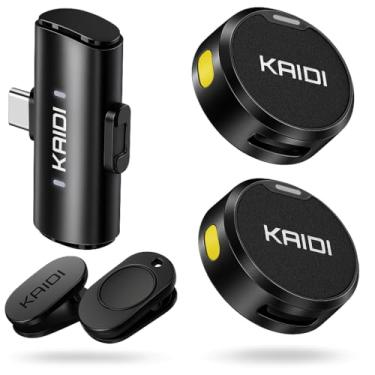 Imagem de Microfone Lapela Sem Fio Compátivel Iphone 15/16 e Android USB C Smartphone Tablet Mini Microfone Para Celular Microfone Clip-on Para Gravação Vídeo Podcast YouTube Live Streaming Premium (Lightning)