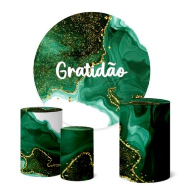 Imagem de Trio Capas Cilindro + Painel Redondo 1,50m Gratidão (K1GRA0005)