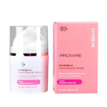 Imagem de Gel Beijável com Aquecimento - 5 Sabores Provare - Exclusiva, Algodão 