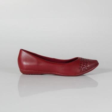 Imagem de Sapatilha Bottero Bico Fino Couro 353323 Burgundy, Burgundy, Bordô, 00