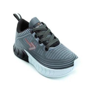Imagem de Tênis Infantil Menino Box 200 BK1712 - Cinza-Masculino