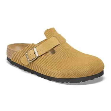 Imagem de Birkenstock Tamancos Boston Suede Embossed Cork Brown
