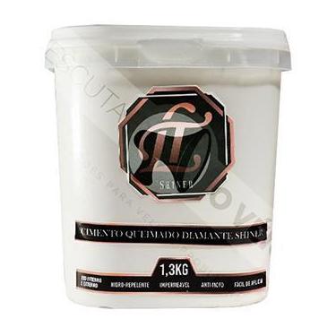 Imagem de Tinta Efeito Cimento Queimado 1,3KG Off White Lt Shine - LT SHINER