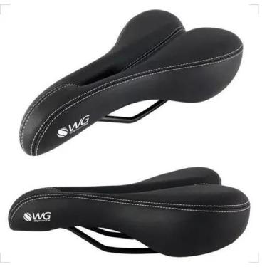 Imagem de Selim Banco Vazado Mtb Speed Para Bike Wg Sports Preto Macio Confortav