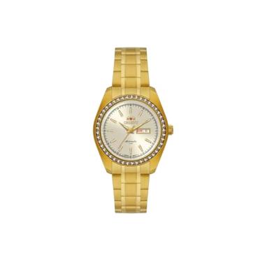 Imagem de RELOGIO ORIENT AUTOMATICO CHAMPANHE METAL DOURADO NH6GG003 C1KX