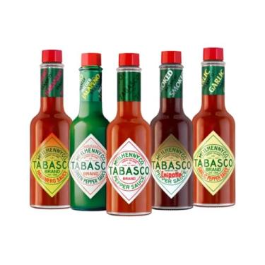 Imagem de Molho Pimenta Tabasco 60ml - Kit Com 5 Sabores Diferentes