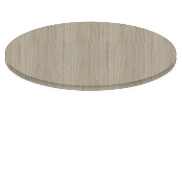 Imagem de Tampo Redondo 80 cm (Largura) P25 Pandin MDP 2,50 cm (altura) Cor Nogueira CasaBlanca