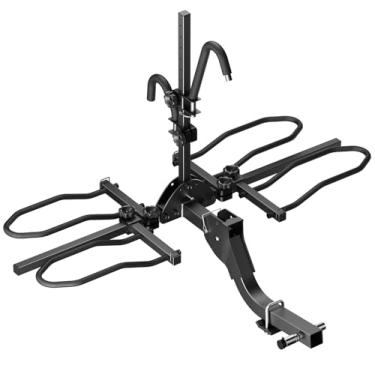 Imagem de JY PERFORMANCE Suporte de engate para bicicletas, suportes de 2 bicicletas de 72,6 kg para Ebikes, Fat Tire Bike, Ebike Rack para carros, caminhões, SUVs, minivans, receptor de engate de 5 cm