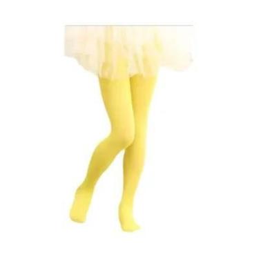 Imagem de Meia-calça Infantil De Veludo Branco Para Meninas, Meia-calça De Dança