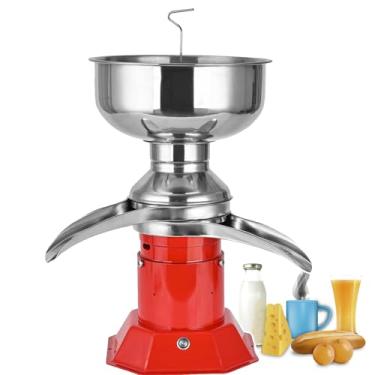 Imagem de Separador de creme de leite, centrífugo elétrico com saída de 50 L/H, leve em aço inoxidável, 9500 R/min, separador de creme, 30 W, separador de creme de vaca para uso doméstico