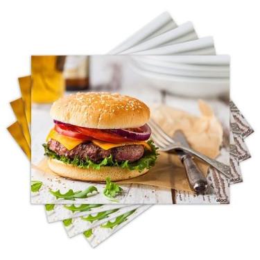 Imagem de Jogo Americano com 4 peças - Hambúrguer - 1710Jo - Allodi