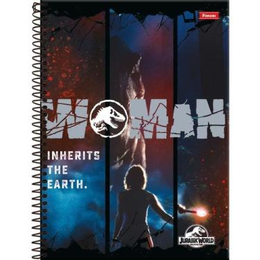 Imagem de Caderno Foroni universitário jurassic world 160 folhas