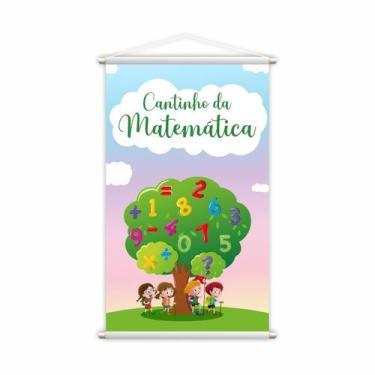 Imagem de Cantinho Da Matemática Operações Banner Pedagógico 80X50Cm - Plimshop
