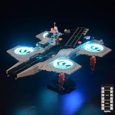 Imagem de LightGo Kit De Iluminação Led Projetado Para O Conjunto Construção Helicópteros Lego 76295 The Avengers - Não Inclui Modelo S (Versão Remota)