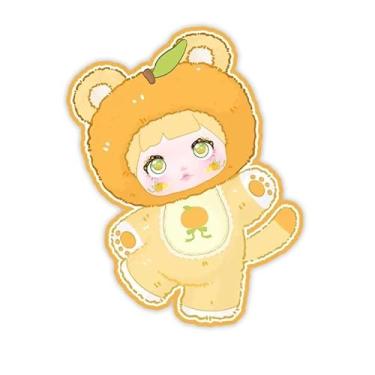 Imagem de Shopular Nommi v3 Fruit Series Opened Blind Box Cute Confirmed Interesting Fruits Action Figure Plush Doll Bag Keychain Pendant (Orange)