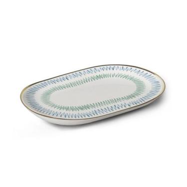 Imagem de Travessa Miami Filete Ouro 34cm em Cerâmica Alleanza - Alleanza Cerâmi