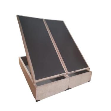 Imagem de Baú Casal Bipartido - RN Cama Box, Creme