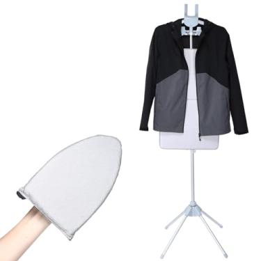 Imagem de LemonRoad Conjunto de 3 peças de tábua a vapor dobrável para roupas vaporizadoras de roupas para pendurar para passar roupa vaporizador para roupas almofada de ferro ajustável cabide de roupas para