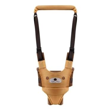 Imagem de Andador Portátil Suspenso Bebê Primeiros Passos 3 Etapas (Urso Laranja)