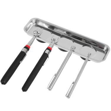 Imagem de Conjunto de 5 ferramentas magnéticas para captação, ferramenta magnética extensível, caneta magnética com bandeja magnética à prova de ferrugem para automóvel, faça você mesmo, presentes para homens