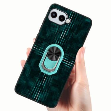 Imagem de Tuxiwei Capa de design minimalista para T-Mobile REVVL 8 2025 com suporte giratório de 360°, capa fina de TPU com REVVL 8 5G para homens de negócios [impressões de linha geométrica moderna] para