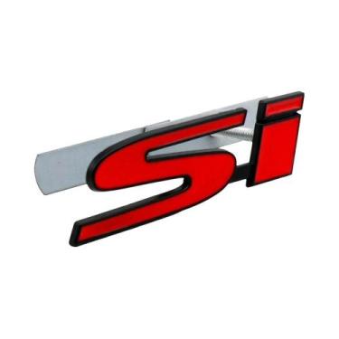 Imagem de Adesivo Para Grade Frontal Do Carro Honda SI, Emblema Para Porta-Malas