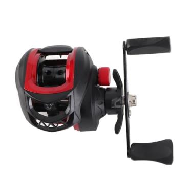 Imagem de Chiffonade Carretel de metal potente, leve, suave, proporção de engrenagem 7.2: 1, fundido, longo, água salgada, pesca em água doce, força de frenagem de 10 kg (mão esquerda)