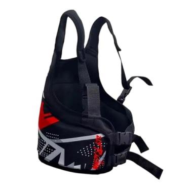 Imagem de KiBcsLic Colete protetor de costela para kart infantil, protetor de peito para kart infantil, acessório ergonômico multifuncional, equipamento de proteção, Vermelho