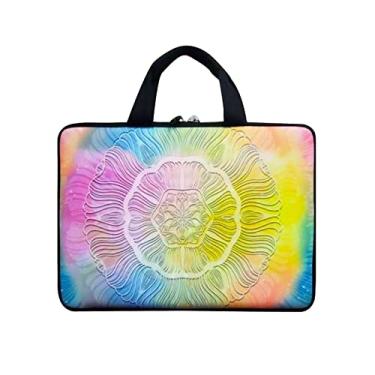 Imagem de Bolsa de transporte para laptop 11 11,6 12 12 12,5 polegadas Chromebook capa notebook para Apple MacBook Air Samsung HP DELL Lenovo Asus (mandala colorida)