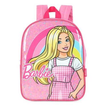 Imagem de Mini Mochila Costas Pequena Creche Petit Original Barbie - Luxcel, Ros