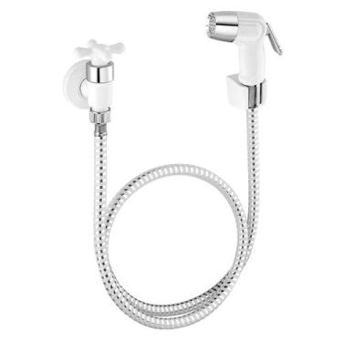 Imagem de Ducha Higiênica Com Registro Desviador Abs 1120712 Viqua Branca Com Cr