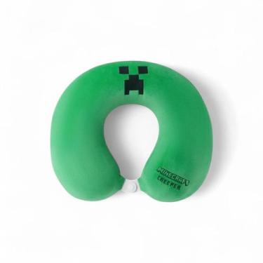 Imagem de Almofada De Viagem Minecraft Creeper Fofa Original Miniso