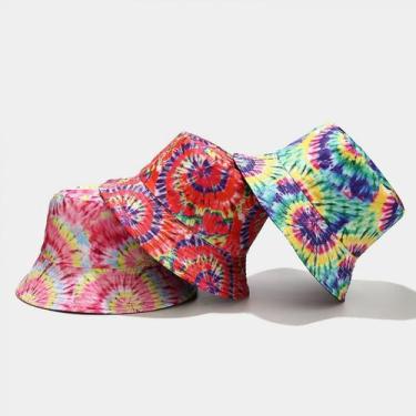Imagem de Chapéu solar de balde impresso reversível, packable double-side-wea - 