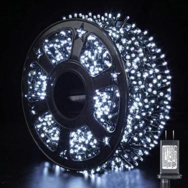 Imagem de Luzes de corda de Natal Quntis 164 pés 2000 LED Cluster White