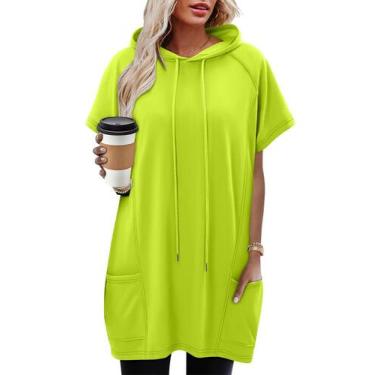 Imagem de Túnica com capuz KISSMODA, blusa feminina de verão, XXL