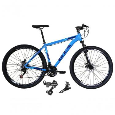 Imagem de Bicicleta Aro 29 Gta Start Alumínio 21v Câmbios Shimano Freio A Disco - Azul Tam.19
