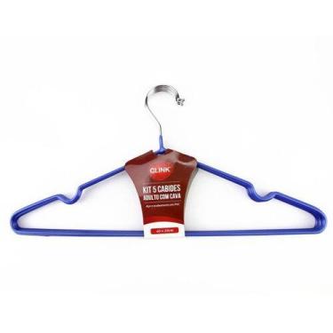 Imagem de Kit 5 Cabides Metalicos 40 Cm X 20 Cm 1Un - Útil Ferramentas