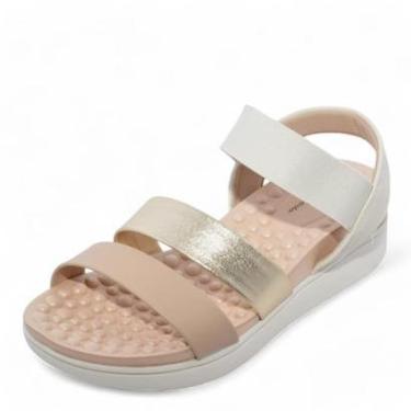 Imagem de Sandália Feminina Modare Flatform REF: 7151119 METALIZADO-NAPA-ELASTICO-Feminino
