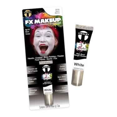 Imagem de Tinsley Transfers FX Makeup - Tinta facial e corporal à base de água em creme 7 g / tubo de 0,24 oz (branco) 1 unidade