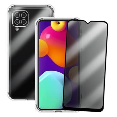 Imagem de Kit Capinha Anti Shock e Película Privacidade 3D Anti-Spy Compatível Samsung Galaxy M62