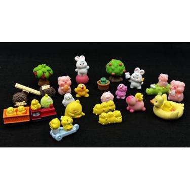 Imagem de Amuletos de resina para geleca, conjunto de recortes de mini enfeites de aquário de peixes, enfeites fofos para decoração de artesanato faça você mesmo, 30 peças