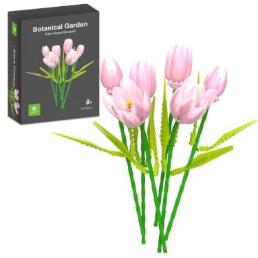 Imagem de Conjunto de brinquedos para construção de buquês de flores ZONECYTD Tu