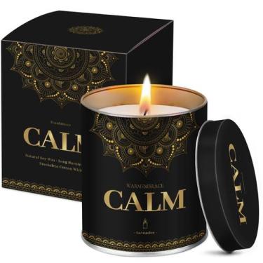 Imagem de Velas perfumadas WarmBrace, frasco de 265 ml, aroma de lavanda - WarmE
