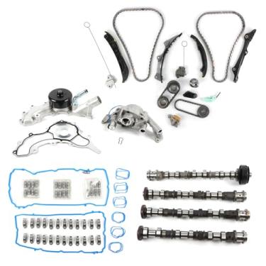 Imagem de Autodevil Levantadores de braços basculantes para Dodge 2011-2016 Ram 3,6l com kit de corrente de distribuição Bomba de água de óleo do lado esquerdo Escapamento do lado direito Escapamento do lado